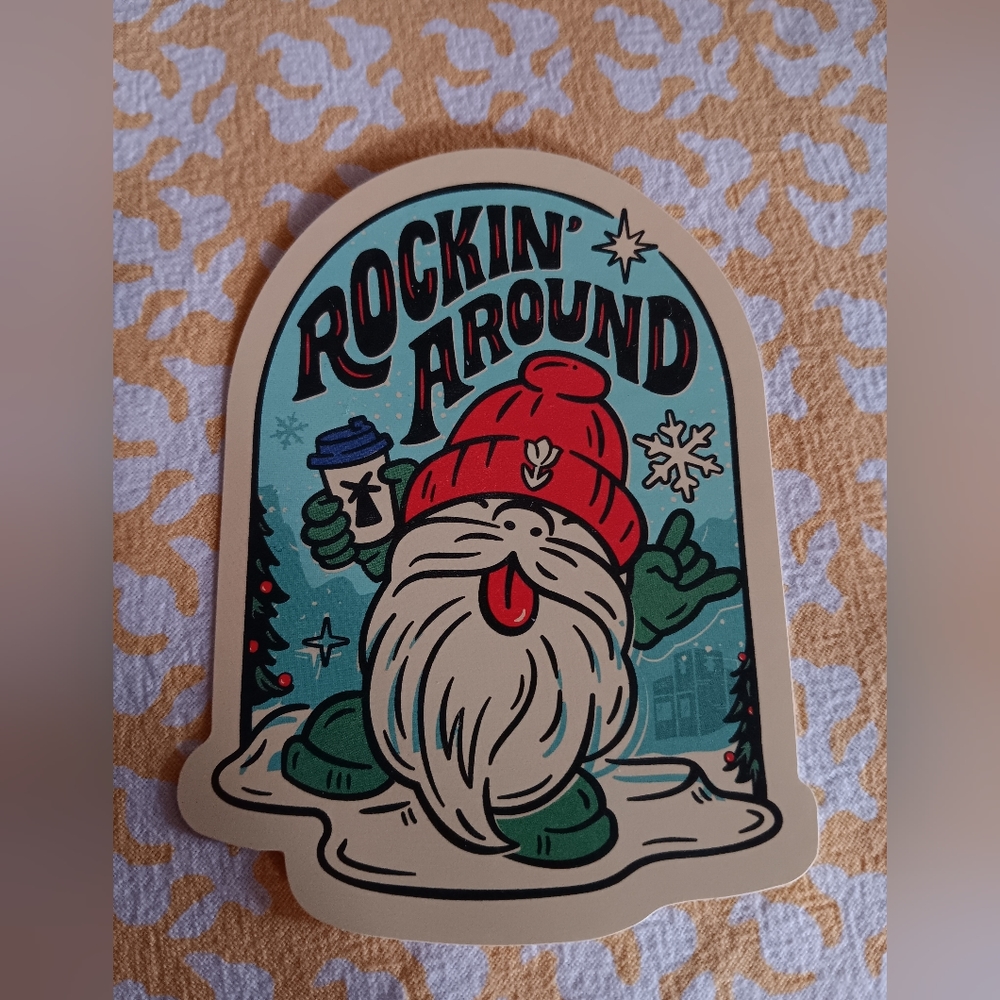 Dutch Bros November 1 Sticker Drop Santa Gnome New